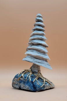 Binntree auf Ultramarin-Lapis